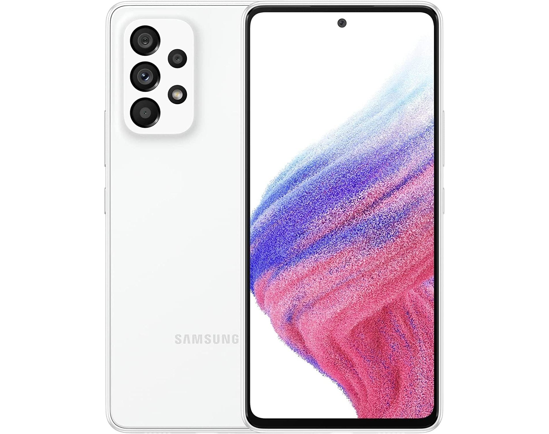 Refurbished Samsung Galaxy A53 5G (2022) - 128GB, Unlocked All Carriers - White - Fair Refurbished
