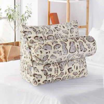 Cheer Collection Wedge Shaped Reading and TV Pillow with Adjustable Bolster