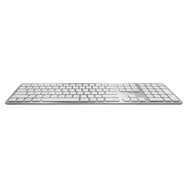 Macally Wireless 3 Devices Bluetooth Rechargeable Aluminum Full Keyboard, 2 of 10
