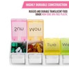 MEDca Pill Organizer – Push Button Daily Travel Pill Box with Large Compartments for Medication, Vitamins, Fish Oil & Supplements, BPA Free - 3 of 4