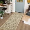Coucheta Washable Vintage Floral Area Rug, Low Pile Boho Carpet, Non-Slip Distressed Print Rugs for Living Room, Bedroom & Dining Room, Office - 4 of 4