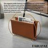 Fabulaxe 16-Inch Magazine Holder, Letter and Document Organizer for Desktop and Home Office – for Organizing Books, Newspapers, and Swaddle Blankets - 4 of 4
