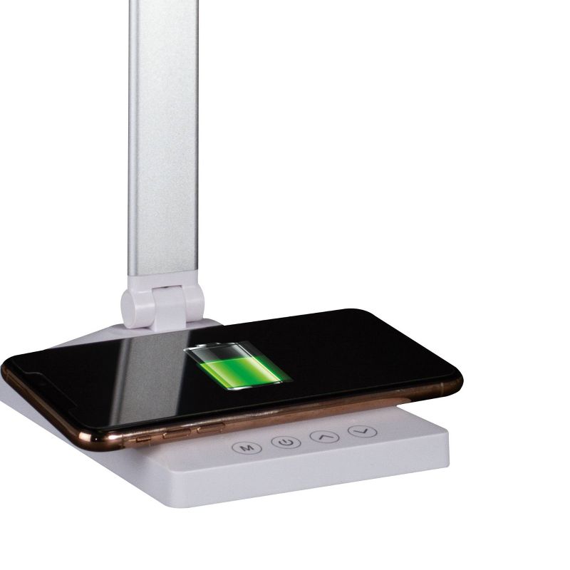 Entice Desk Lamp with Wireless Charging (Includes LED Light Bulb) - OttLite, 3 of 9