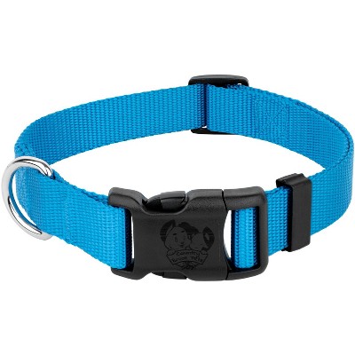 Country Brook Petz American Made Deluxe Ice Blue Nylon Dog Collar, Large