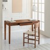 MH London Sapna 54" Solid Wood Writing Desk - 2 of 4