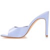 Journee Collection Womens Marlowe Tru Comfort Foam Open Toe High Stiletto Pumps Blue 9 - 2 of 4