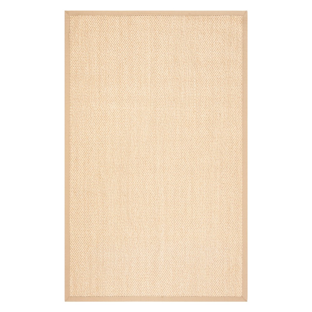 6'x9' Solid Loomed Area Rug Ivory/Beige - Safavieh