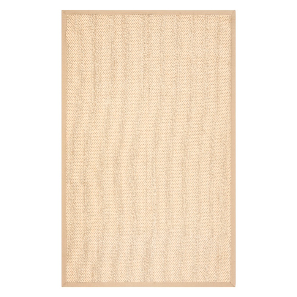 6'x9' Solid Loomed Area Rug Ivory/Beige - Safavieh