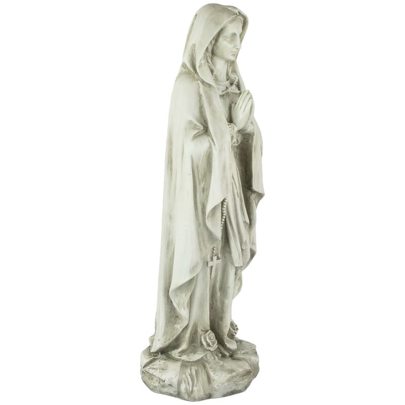 Northlight 27.75" Praying Religious Virgin Mary Outdoor Patio Garden Statue - Ivory, 3 of 6