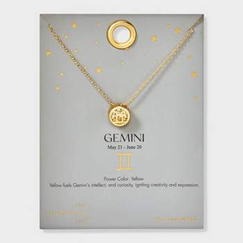 Celeste & Rae 14K Gold Dipped Zodiac Necklace - Gold