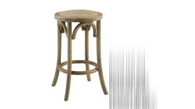 Rattan backless counter discount stools