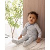 MiniMoi Baby and Toddler Boys "Row Your Boat Gently" Rayon Blend Pointelle Footie - 2 of 4
