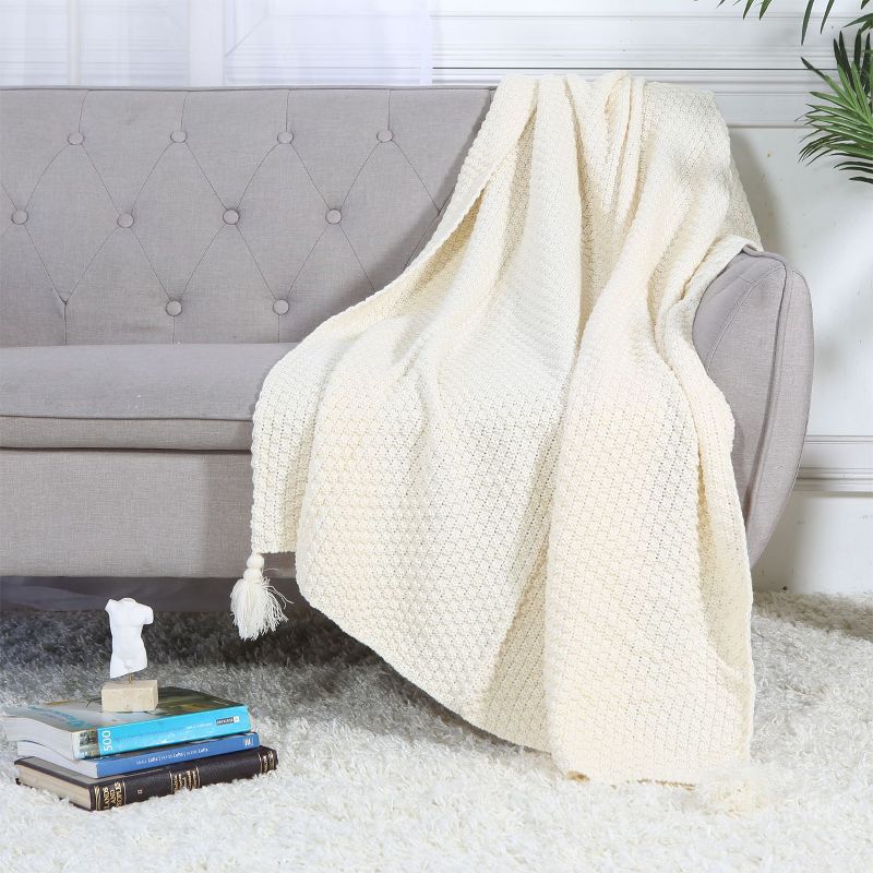 Knit Design Soft Lightweight Throw Blanket, 1 of 5