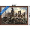 Trends International The Wizarding World: Harry Potter - Hogwarts at Sunrise Framed Wall Poster Prints - 3 of 4