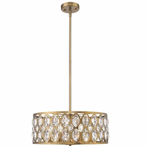 Z-Lite Dealey 6 - Light Chandelier in  Heirloom Brass - image 1 of 3