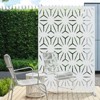PexFix 72 in. x 47 in. Outdoor Privacy Rectangle Screen Galvanized Steel Panel Divider in White - 2 of 4