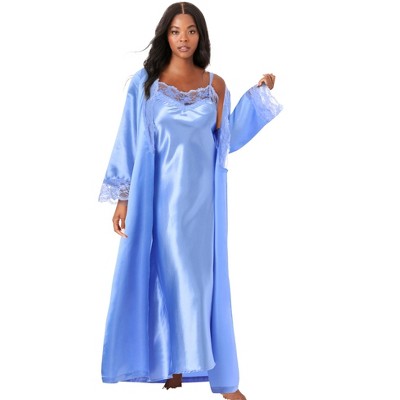 Amoureuse Plus Size The Luxe Satin Long Peignoir Set