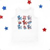 The Juniper Shop Patriotic Balloon Animal Chart Youth Tank Top - 2 of 4