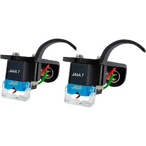JICO OMNIA J44A-7 DJ Improved SD Mounted on Black JICO Headshell (2-Pack) - 1 of 1