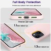 BONGEEK Designed for iPhone 15 Case, Silicone Shockproof Slim Thin Phone Case for iPhone 15 (6.1 inch), (Chalk Pink) - 4 of 4