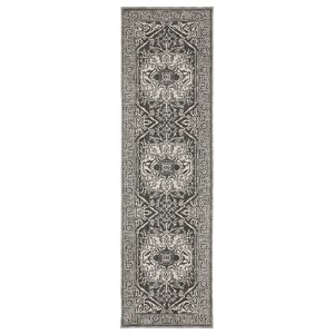 Oriental Weavers Intrigue INT04 Grey/ Ivory Indoor Area Rug - 2'3" x 7'6" - 1 of 4