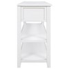 ACEPANO 50 in. W Retro Design Console Table with Two Open Shelves-Antique White - 4 of 4