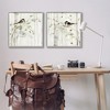 Stupell Industries Perched Birds Country Botanicals 2pc Framed Giclee Art Set, Gray, 24" x 24" - 2 of 4