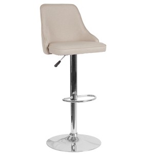 Emma and Oliver Contemporary Adjustable Height Barstool - 1 of 4