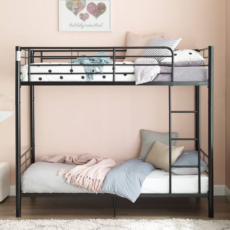 Twin Over Twin Analise Metal Bunk Bed - Saracina Home, 3 of 11