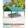 coucheta 13x20FT Portable Garage, Heavy Duty Carport Canopy with Reinforced Frame&Steel Poles&180 g PE Waterproof Canopy, for Boat, and Pickup Truck - 4 of 4