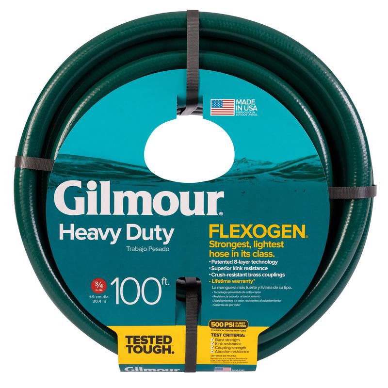 Gilmour Flexogen 3/4 in. D X 100 ft. L Heavy Duty Garden Hose Green, 3 of 6