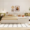 Queen Size & Twin XL Upholstered Platform Bed with Hydraulic Storage System - 3 of 4