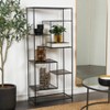 56" Industrial Metal Shelving Unit Black - Olivia & May: 8-Tier Storage, No Assembly Required - 2 of 4