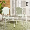 Oliver Bistro Chair (Set Of 2) - Indoor/Outdoor - PAT4045 - Green/White - Safavieh - 2 of 4