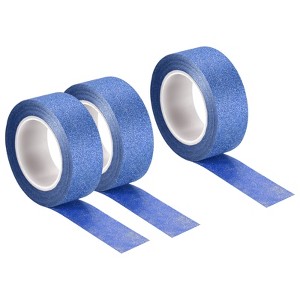Unique Bargains Adhesive Decorative DIY Arts Gift Wrapping Craft Glitter Tapes 3 Pcs - 1 of 4