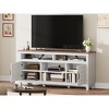 TV Stand for 63 in, Entertainment Center with Adjustable Shelves, Farmhouse TV Stand with Cabinet Doors - 4 of 4