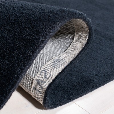 Himalaya Black Hand Tufted Wool Runner Rug