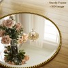 BEAUTYPEAK Beaded Round Wall Mirror Decorative Vanity Bathroom Mirror with Resin Frame - 4 of 4