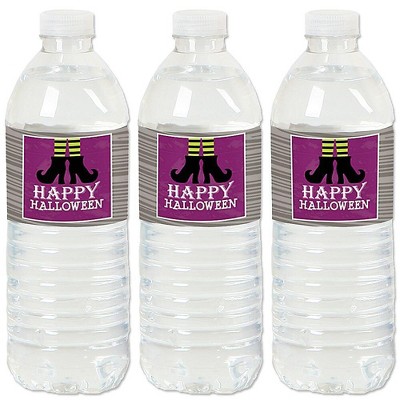 Big Dot of Happiness Happy Halloween - Witch Party Water Bottle Sticker Labels - Set of 20