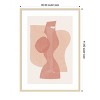 Amanti Art Peach Paper Cut Composition No.1 by The MIUUS STUDIO Wood Framed Wall Art Print - 4 of 4