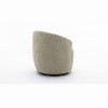 CAVINAS Chenille Fabric Swivel Accent Armchair, Barrel Chair with Black Powder Coating Metal Ring, for Living Room, Bedroom, Dining Room - 4 of 4