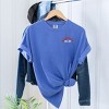Simply Sage Market Embroidered Baseball Mom Garment Dyed Tee - 3 of 4