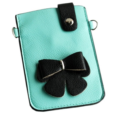 Slickblue Compact Faux Leather Purse, Inner Pocket Feature, Clutch Style Bag, Blue