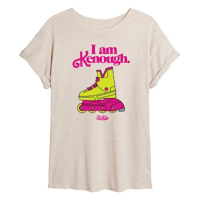 Women's - Barbie - I Am Kenough Rollerblades Oversized Graphic T-Shirt