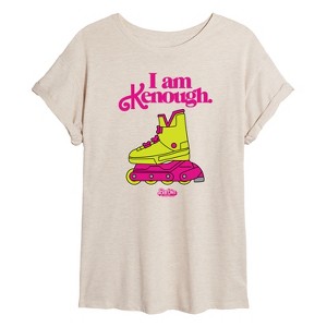 Women's - Barbie - I Am Kenough Rollerblades Oversized Graphic T-Shirt - 1 of 4