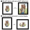 Americanflat 8" x 10" Picture Frame with Mat - Arch, Oval & Wavy Designs - Stylish Decor for Living Rooms, Dorms, Offices & More - 4 of 4