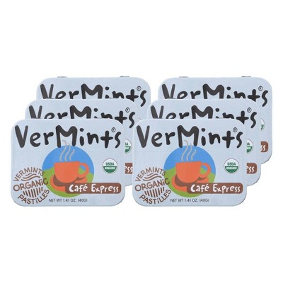 Vermints Cafe Express Organic VerMints Pastilles - Case of 6/1.41 oz