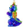 Glitter Lab 4.75 In Baby Dragon With Snow Ball Ornament Hand Painted Glittered Tree Ornaments - 3 of 3