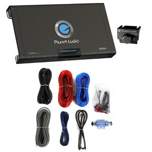 PLANET AUDIO AC2600.2 2600W 2-Channel Car Amplifier Audio AC26002+8 Ga Amp Kit - 1 of 4