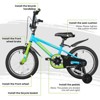Hykolity 16 Inch Kids Bikes Boy Girl BMX Style Bicycle Ages 4 5 6 Years Old Coaster Brake Sport Cycling Child Bike with Training Wheels Turquoise Blue - 3 of 4